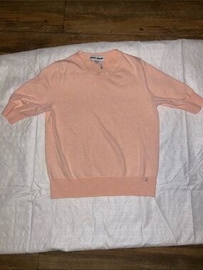 Dkny Peach Short-Sleeve Knit Top